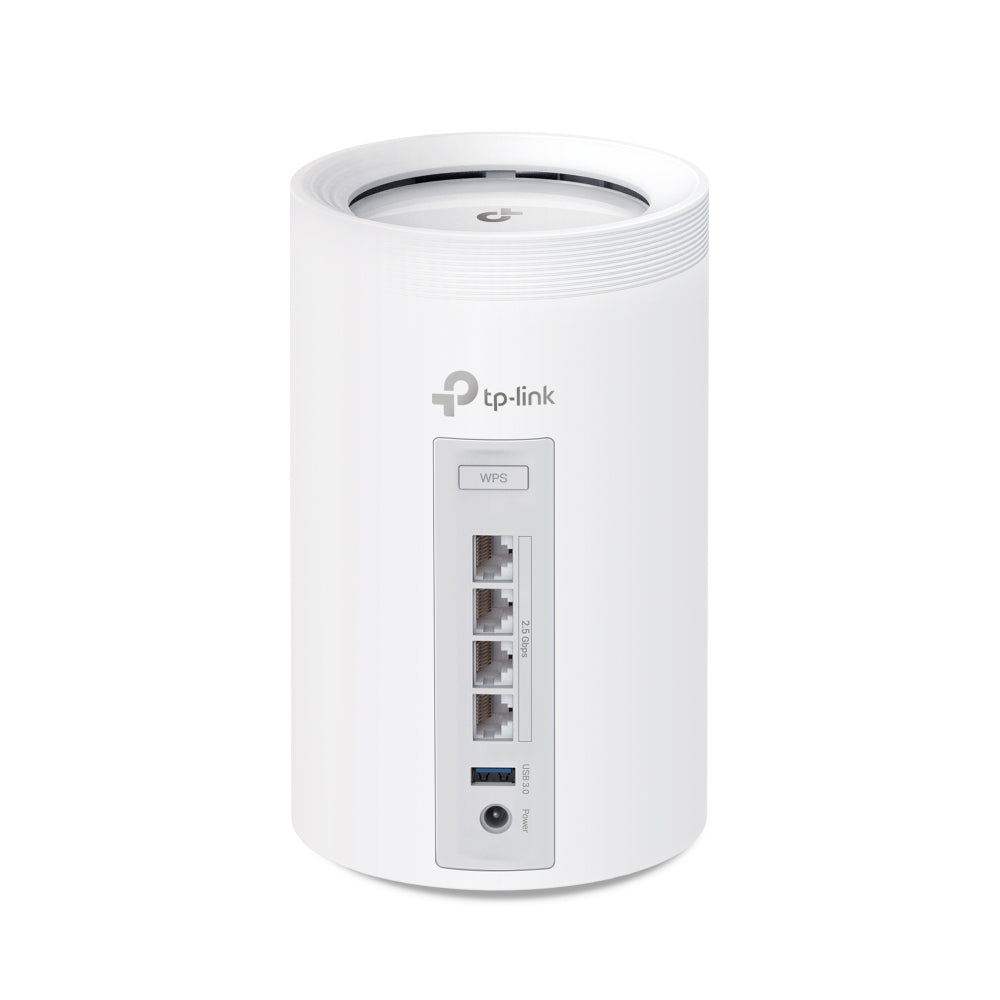TP-LINK Deco BE65 Whole Home Mesh Wi-Fi 7 System, Dual Band, Speed up to 9.3 Gbps, 3 Pack, White