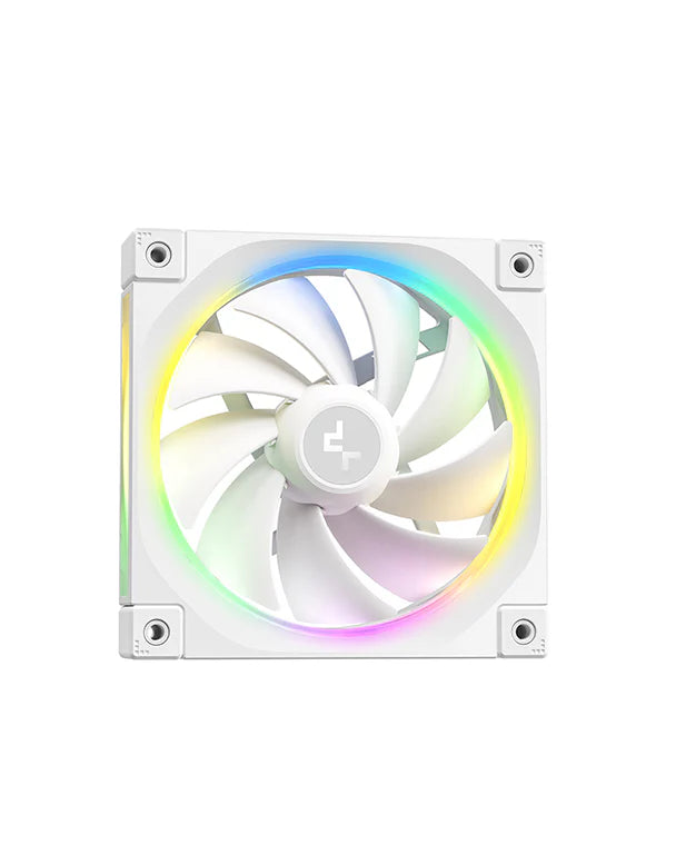 DeepCool LQ360 AIO Liquid CPU Cooler, Segment LCD Display, 360mm Radiator, 2400 RPM Fan Speed, 72.04 CFM Fan Airflow, Hydro Bearing Type, Anti-Leak Technology, White