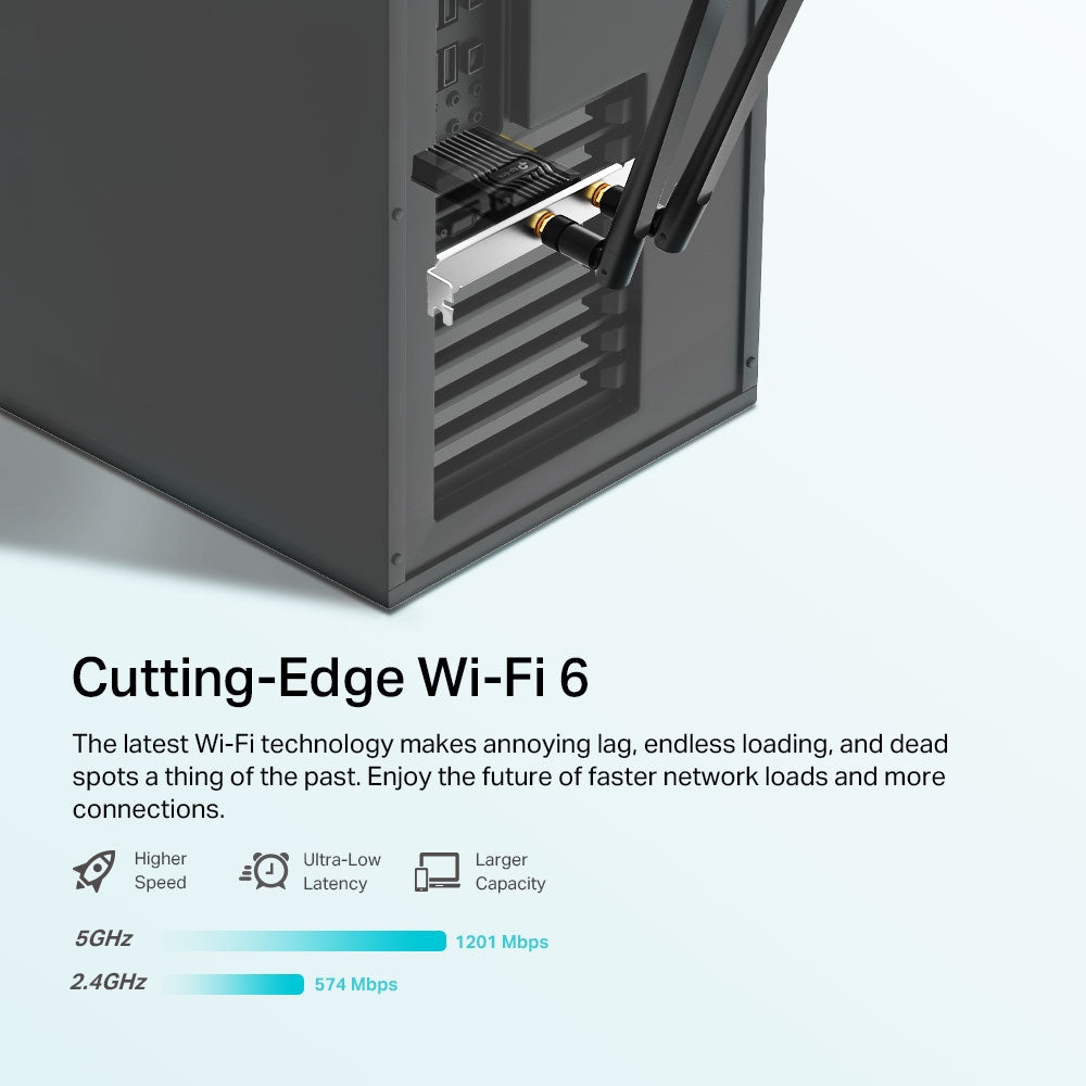 TP Link Archer TX20E New AX1800 Wi-Fi 6 Bluetooth 5.2 PCIe Adapter