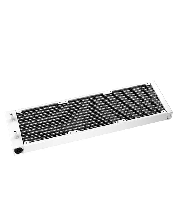 DeepCool LQ360 AIO Liquid CPU Cooler, Segment LCD Display, 360mm Radiator, 2400 RPM Fan Speed, 72.04 CFM Fan Airflow, Hydro Bearing Type, Anti-Leak Technology, White