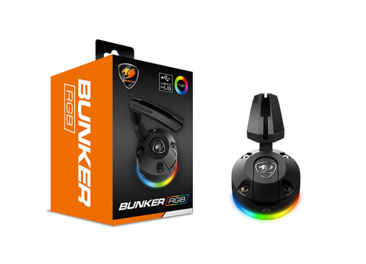Cougar Bunker RGB Gaming Mouse Bungee with USB Hub | CG-MB-BUNKER-RGB