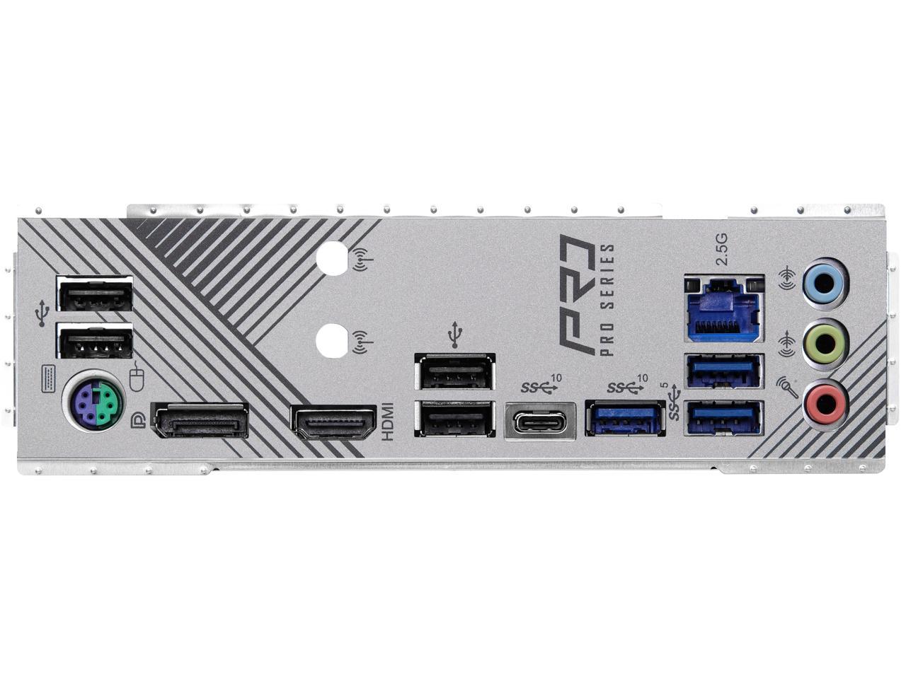 ASRock Z790 PRO RS Intel LGA1700 ATX Mainboard, DDR5, PCIE 5.0 x16, Quad M.2 slots, 2.5Gb Lan, Nahimic Audio, USB3.2 Gen2X2 Type_C, Power Phase, Copper PCB