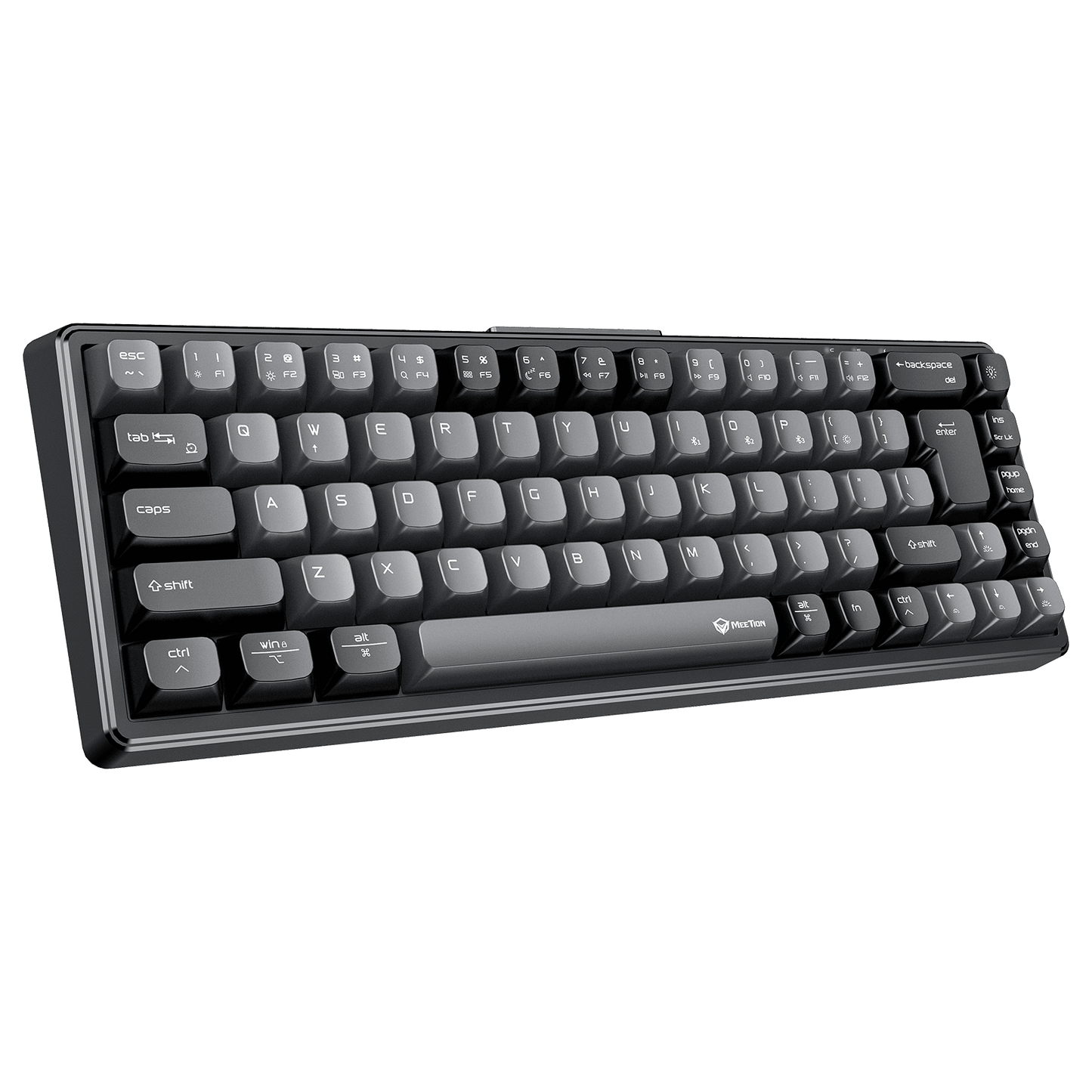 MEETION MK12 Black 65% Tri-Mode Wireless RGB Mechanical Keyboard – Arabic/English Layout