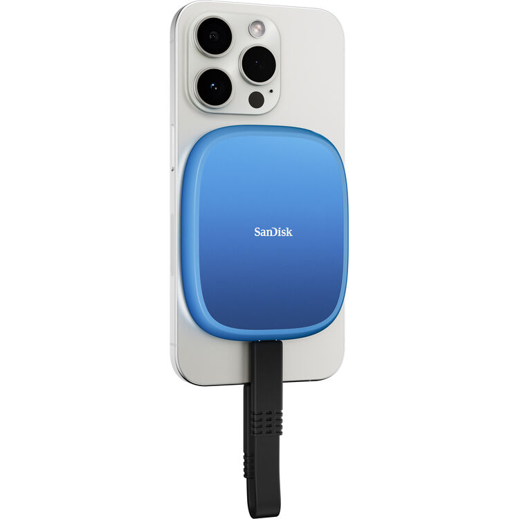 SANDISK 2TB Creator Phone SSD - Up to 1,000 MB/s - Compatible with MagSafe for Your USB-C Smartphone
