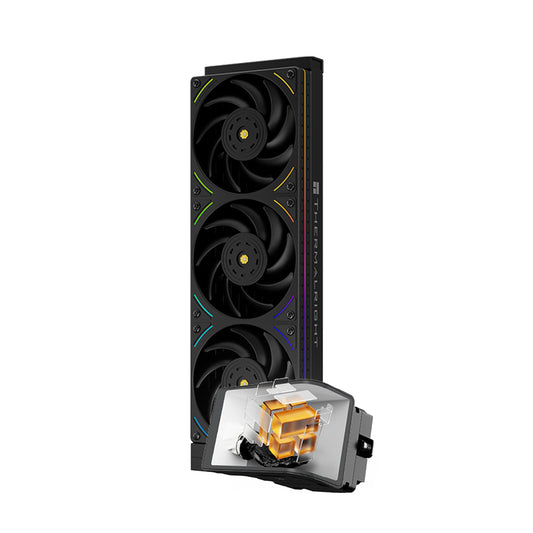 Thermalright Wonder Vision 360 UB ARGB Black CPU AIO Cooler,360mm Radiator, 2K 60HZ Curved Screen 3D with 2400x1080 Resolution,for AM4/AM5,Intel LGA1851/1700,6.67in 3D Screen High Performance Pump