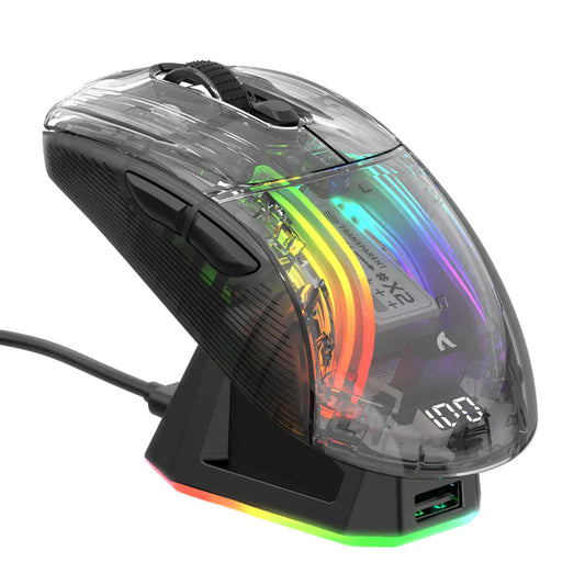 ATTACK SHARK X2PRO Wireless Gaming Mouse with Charging Dock-Black - Games Corner Games Corner