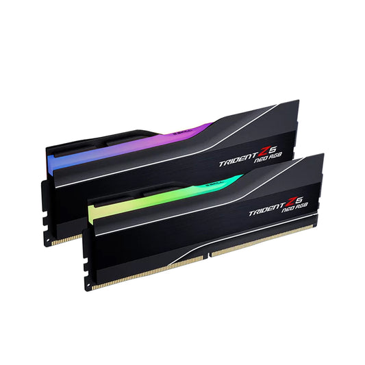 G Skill Trident Z5 Neo RGB 32GB (2x16GB) Memory Kit (RAM), DDR5-6000MTs CL36-36-36-96 1.35V AMD EXPO, Black | F5-6000J3636F16GX2-TZ5NR - Games Corner Games Corner