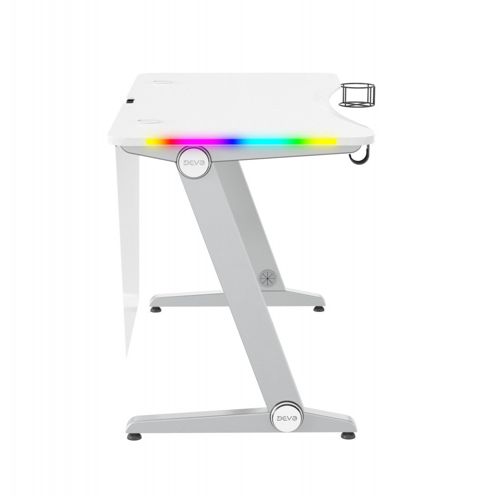 Devo Gaming Table - Axie - White
