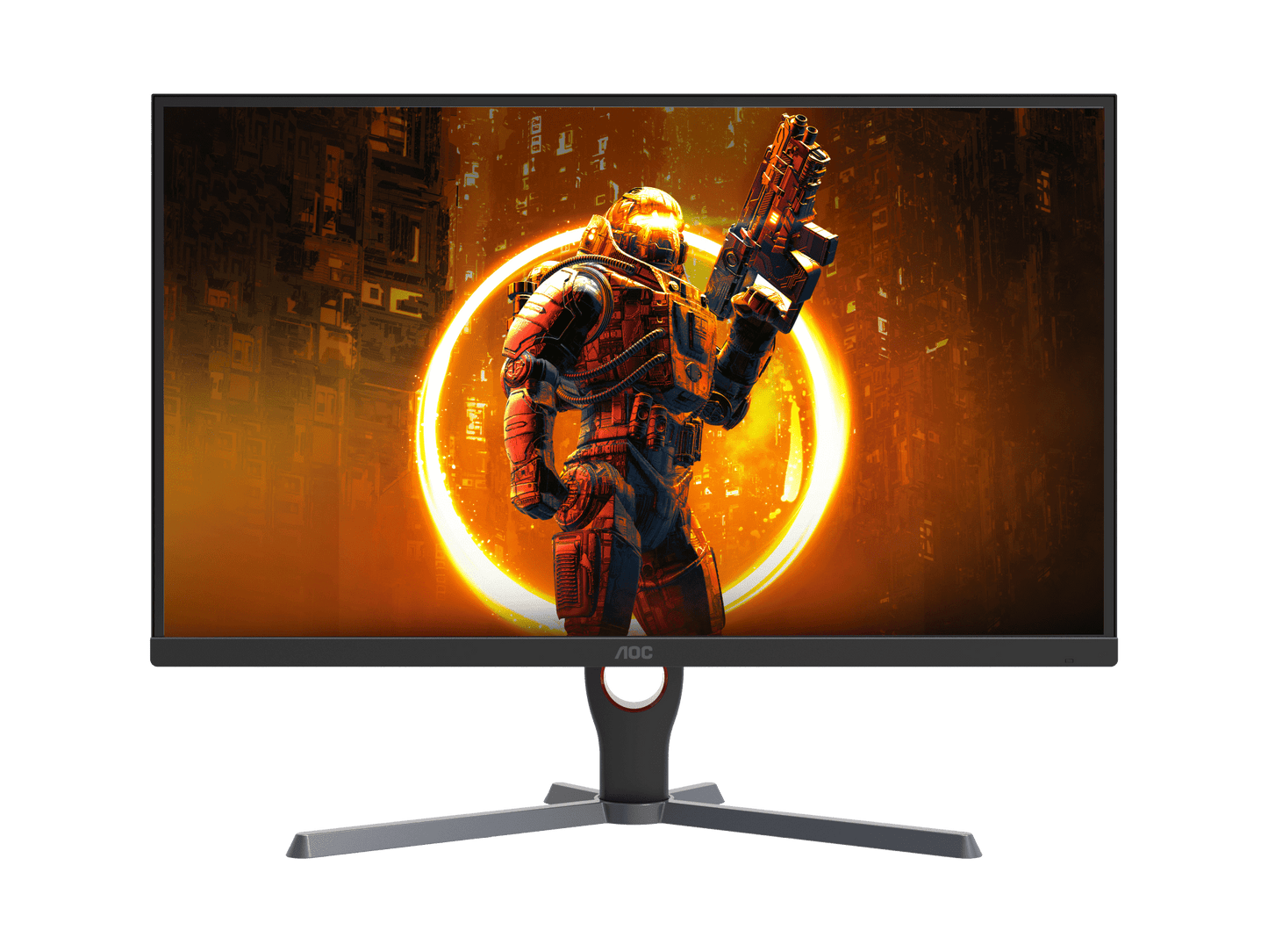 AOC G11E Gaming Monitor, 24" FHD IPS Display, 180Hz Refresh Rate, 0.5ms (MPRT) Response Time, 16.7m Display Colors, AdaptiveSync Technology, 3-Sided Frameless, Black -24G11E-GC