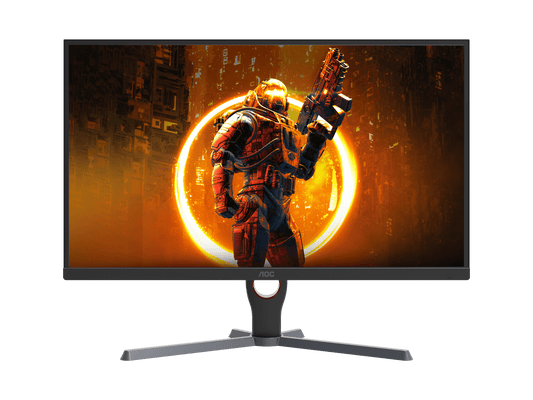 AOC G11E Gaming Monitor, 24" FHD IPS Display, 180Hz Refresh Rate, 0.5ms (MPRT) Response Time, 16.7m Display Colors, AdaptiveSync Technology, 3-Sided Frameless, Black -24G11E-GC