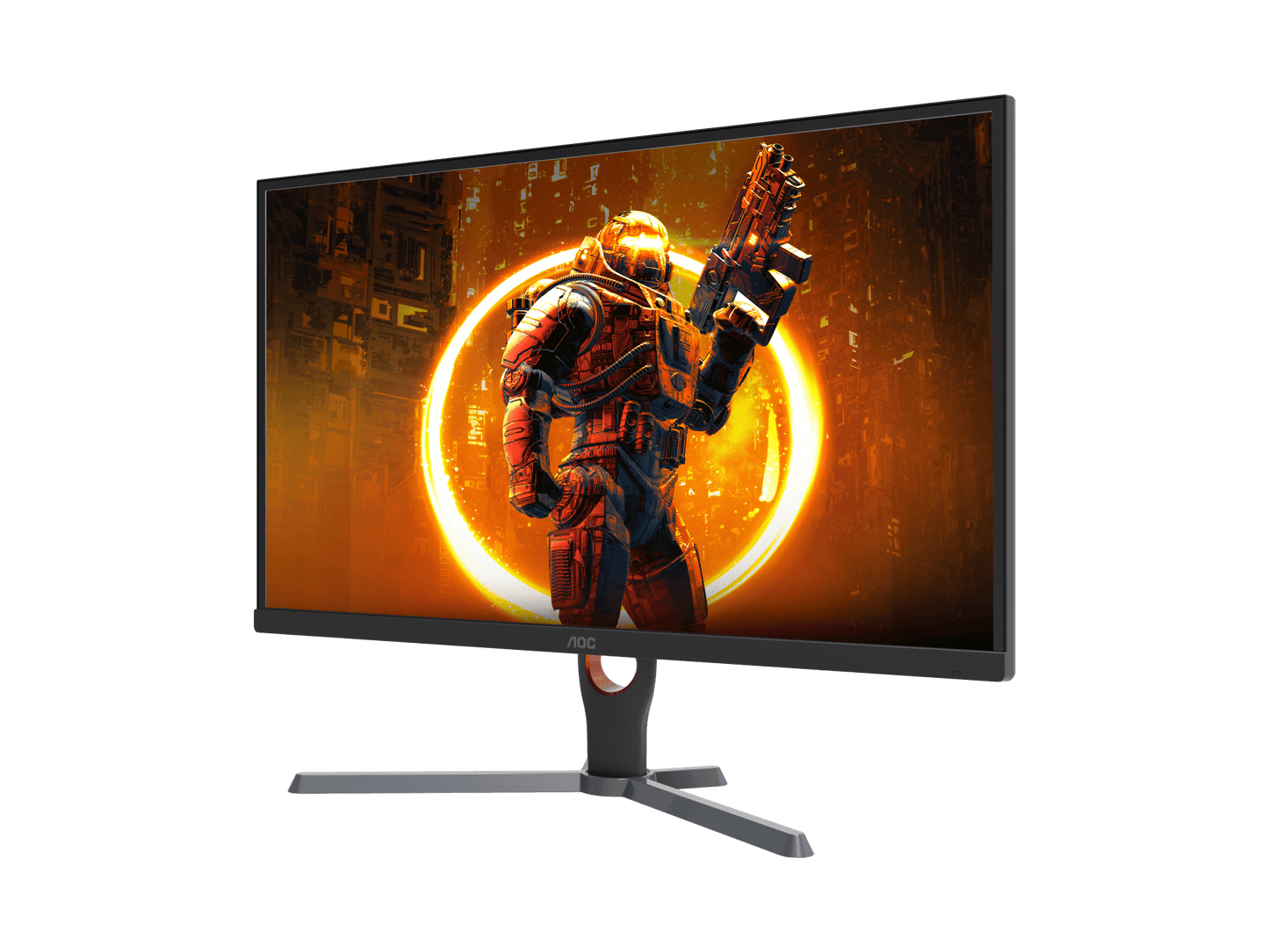AOC G11E Gaming Monitor, 24" FHD IPS Display, 180Hz Refresh Rate, 0.5ms (MPRT) Response Time, 16.7m Display Colors, AdaptiveSync Technology, 3-Sided Frameless, Black -24G11E-GC