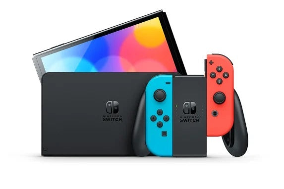 Nintendo Switch – OLED Model Neon Red & Neon Blue Joy-Con