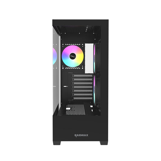 RAIDMAX Infinita i801 Mid Tower ATX PC Case, Black