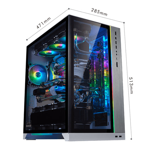 Lian Li O11 Dynamic XL Rog Certified Atx Full Tower Gaming Computer Case - White