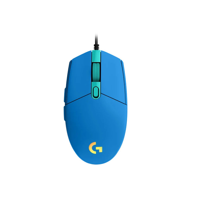 Logitech G203 Lightsync RGB Lighting 800 DPI, 6 programmable buttons Optical Wired Gaming Mouse -Blue