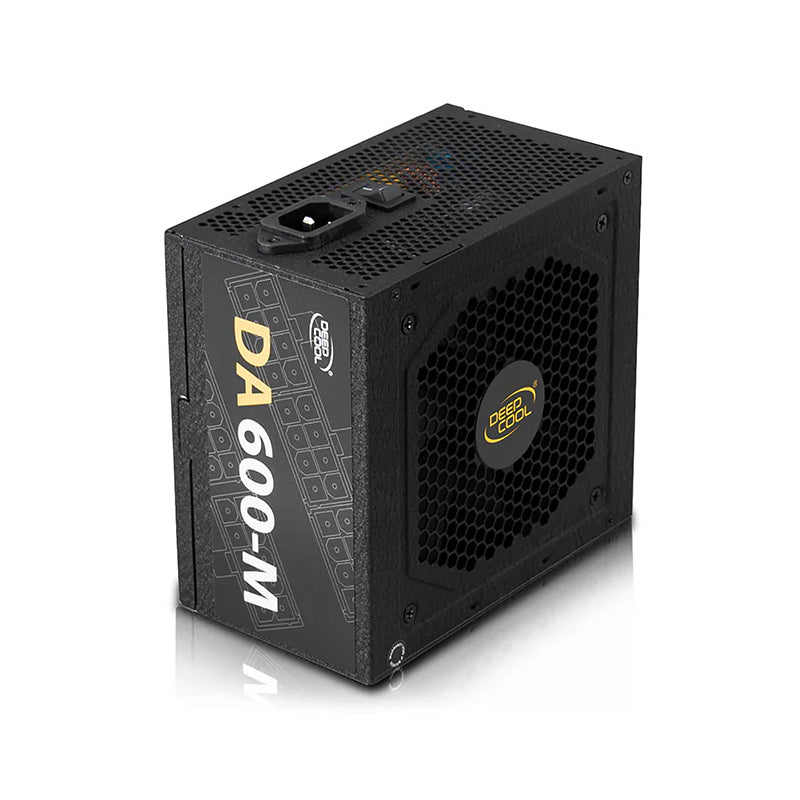 Deepcool DA600-M 80 Plus Bronze certified 600W Power Supply,140mm PWM Silent Fan,DP-BZ-DA600-MFM