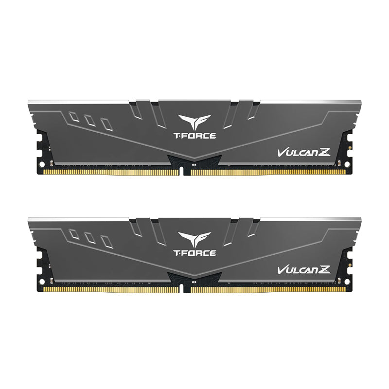 TEAMGROUP T-Force Vulcan Z DDR4 DRAM 16GB Kit (2x8GB) 3200MHz Desktop Memory Module,CL16 Ram-Gray