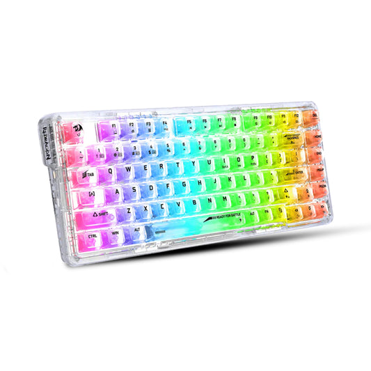 Redragon Elf Pro K649 Wireless Crystal 75% Gasket Hot-Swappable Mechanical Keyboard