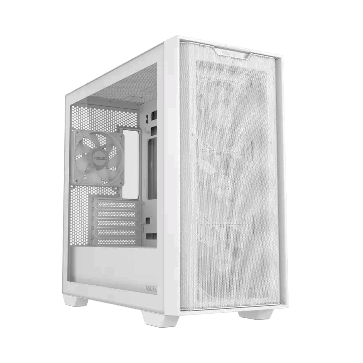 Asus A21 Plus Micro ATX ARGB PC Case - White.