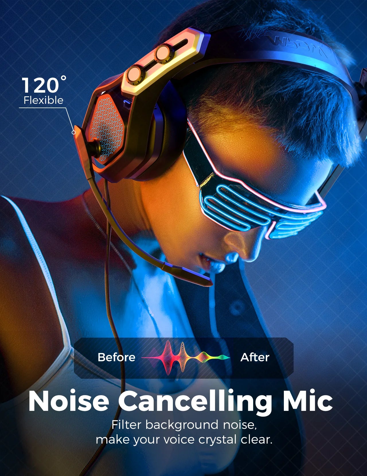 Mpow IRON SE Wired Gaming Headset.