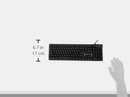Meetion K9300 - Colorful Rainbow Backlit Gaming Keyboard - Black