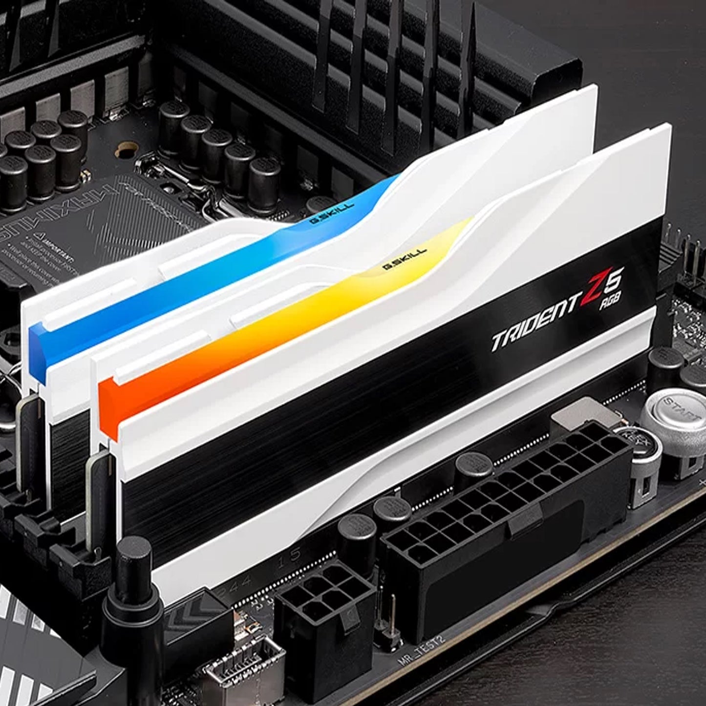 G Skill Trident Z5 RGB DDR5 32GB (2x16GB) Intel XMP Memory Kit (RAM), 7200MTs, CL34-45-45-115 1.40V, White | F5-7200J3445G16GX2-TZ5RW