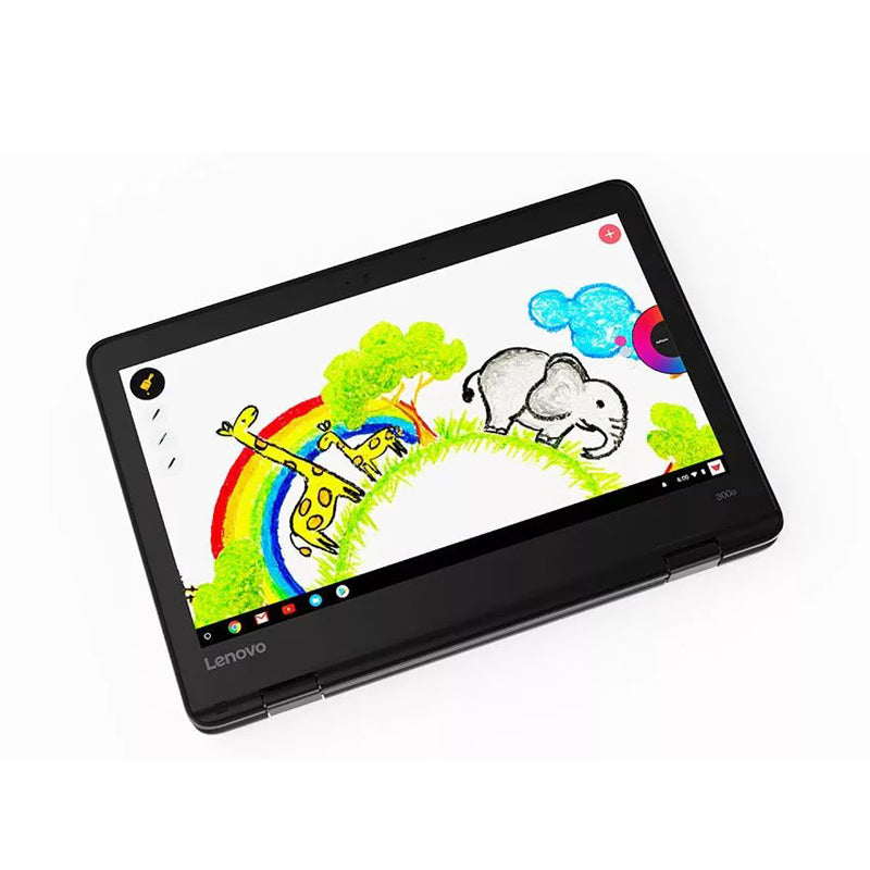 Combo Offer, Lenovo 300e 11.6" 2-in-1 Touchscreen Chromebook (Refurbished) & P9 Wirless Headset