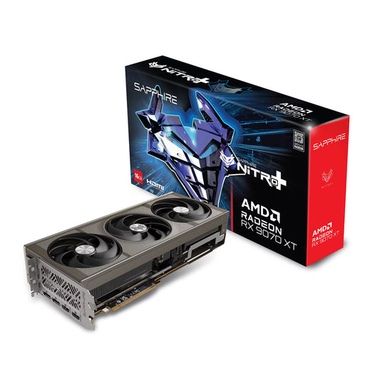 Sapphire Nitro + Radeon RX 9070 XT Gaming OC 16GB GDDR6 PCI-Express Graphics Card.