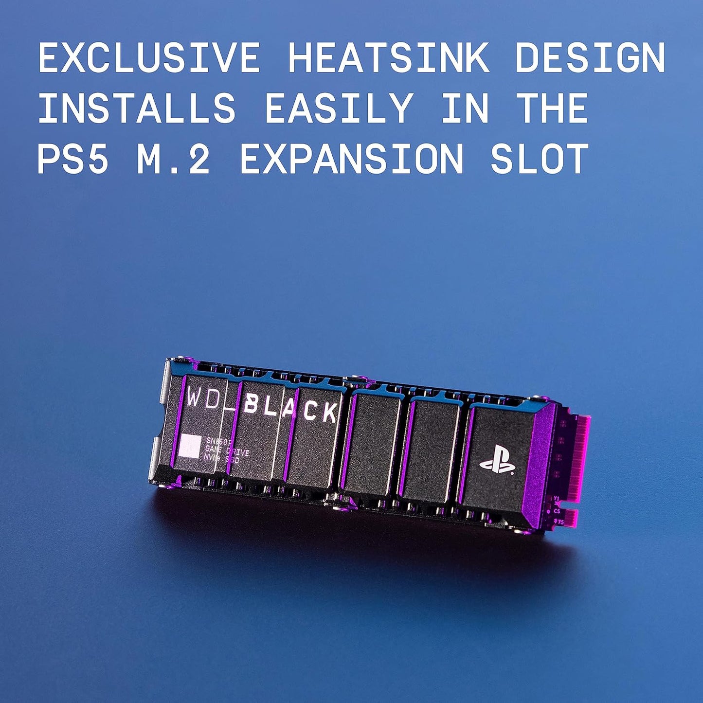 WD_BLACK 4TB SN850X NVMe Internal Gaming Solid State Drive with Heatsink - Works with PlayStation 5, Gen4 PCIe, M.2 2280, Up to 7,300 MB/s