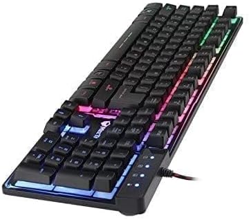 Meetion K9300 - Colorful Rainbow Backlit Gaming Keyboard - Black