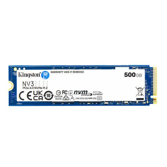 Kingston NV3 500GB M.2 2280 NVMe SSD, PCIe 4.0 Gen 4x4, Up to 5000 MB/s,SNV3S/500G