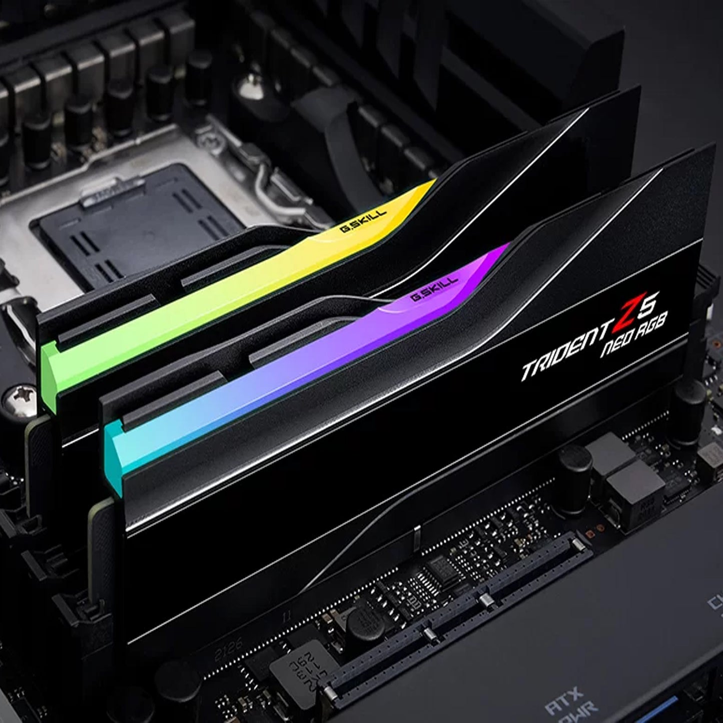 G Skill Trident Z5 Neo RGB 64GB (2x32GB) Memory Kit (RAM), DDR5-6000MTs, CL30-40-40-96 1.40V, AMD EXPO, Black | F5-6000J3040G32GX2-TZ5NR
