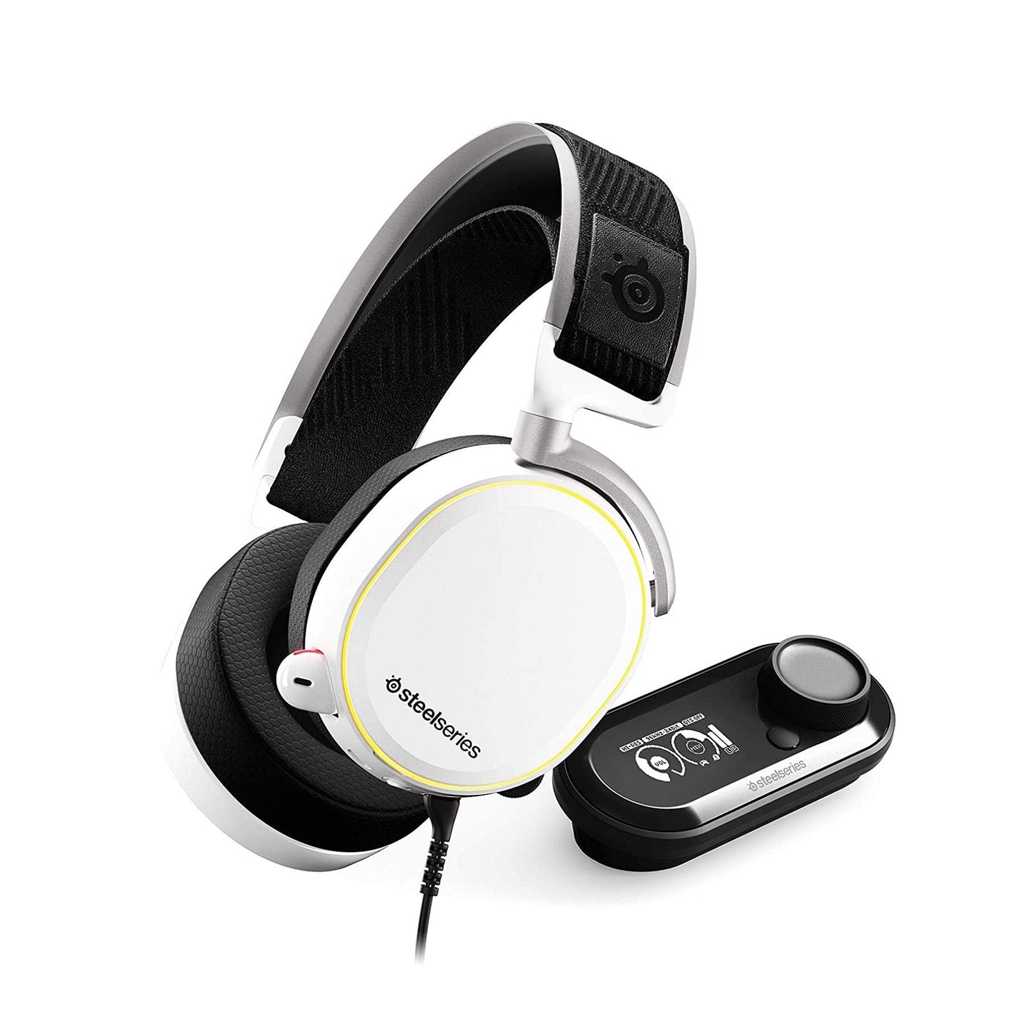 SteelSeries Arctis Pro + GameDAC Wired Gaming Headset-White
