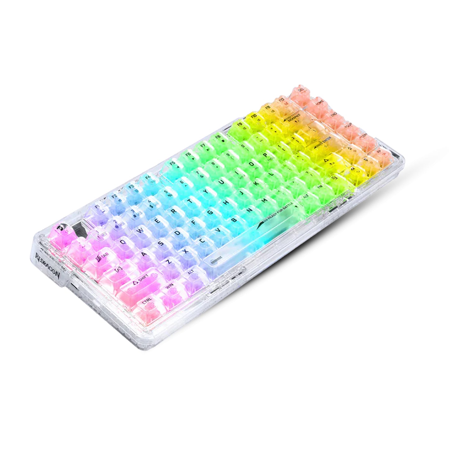 Redragon Elf Pro K649 Wireless Crystal 75% Gasket Hot-Swappable Mechanical Keyboard