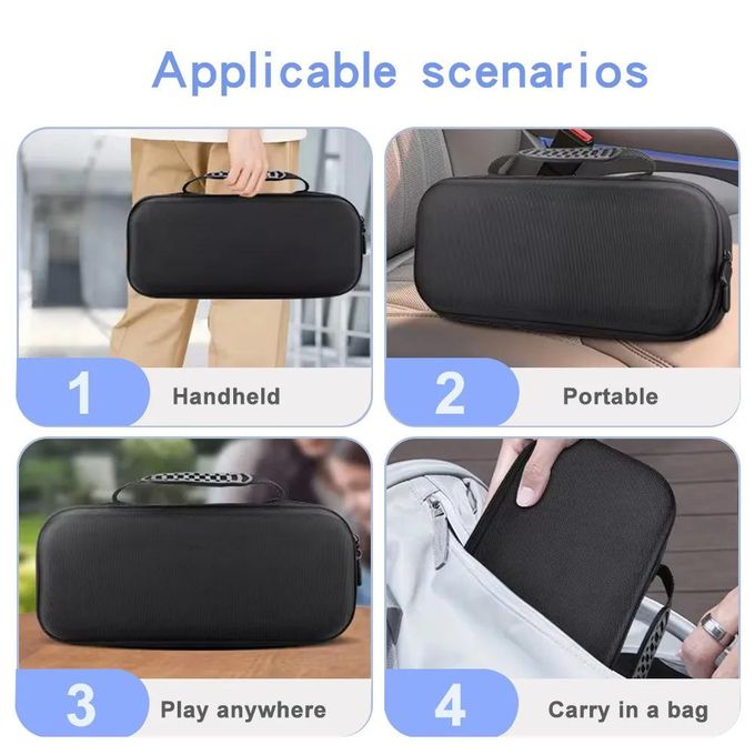Travel Carrying Case for PS Portal – Protective Storage Bag for PlayStation Portal with Accessory Compartment-Gray