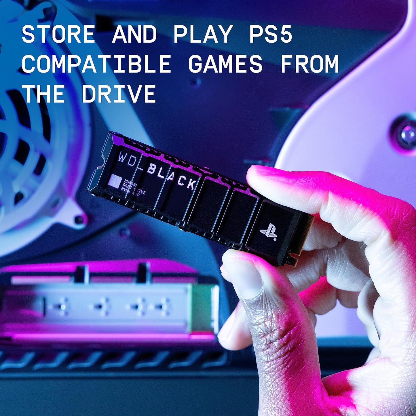 WD_BLACK 4TB SN850X NVMe Internal Gaming Solid State Drive with Heatsink - Works with PlayStation 5, Gen4 PCIe, M.2 2280, Up to 7,300 MB/s