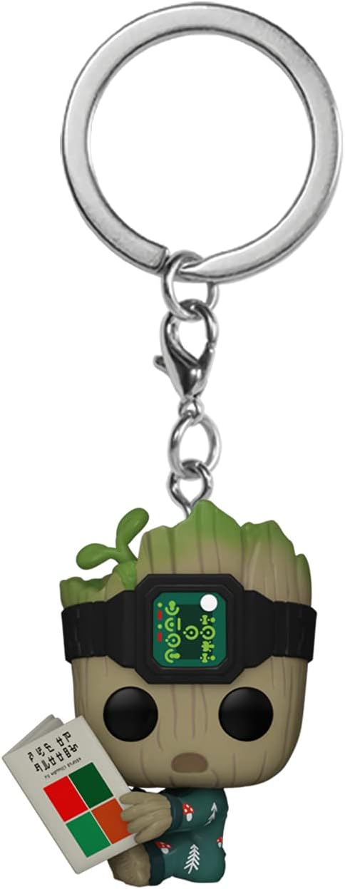 G r o o t in Onesie: Pocket P o p ! Mini-Figural K e y c h a i n Bundle with 1 Compatible 'ToysDiva' Graphic Protector