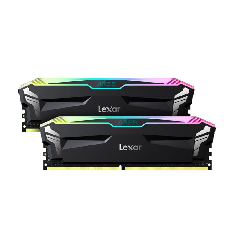 Lexar 16GB (2x8GB) ARES RGB DDR4 RAM 3600MT/s CL18 1.35V Desktop Memory, Compatible with Intel XMP 2.0 and AMD Ryzen, Black-GC