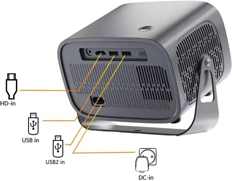 HT12 4K Smart Projector – Android 13, WiFi 6, Bluetooth 5.2 & Auto Focus