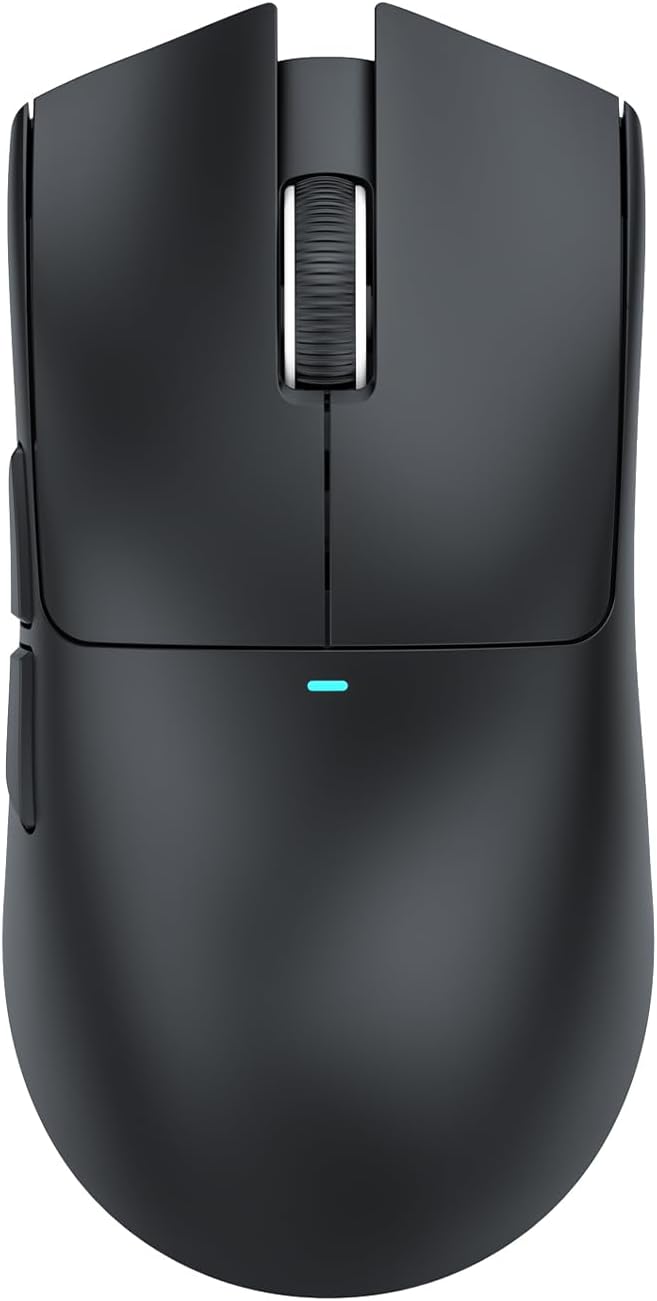 ATTACK SHARK X11 Lightweight Wireless Gaming Mouse with RGB Charging Dock,Tri-Mode-2.4G/USB-C Wired/BT,22K DPI,PAW3311 Optical Sensor,HUYU Switch, 5 programmable Buttons for PC,Mac-Black