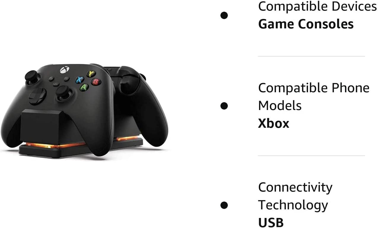PowerA Wireless Dual Charging Station for Xbox Series XS/X/One - Black