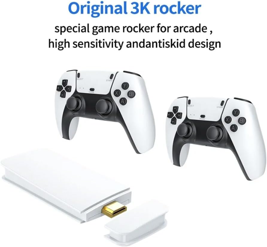Retro Game Console with Dual Wireless Controllers. 15000 Games