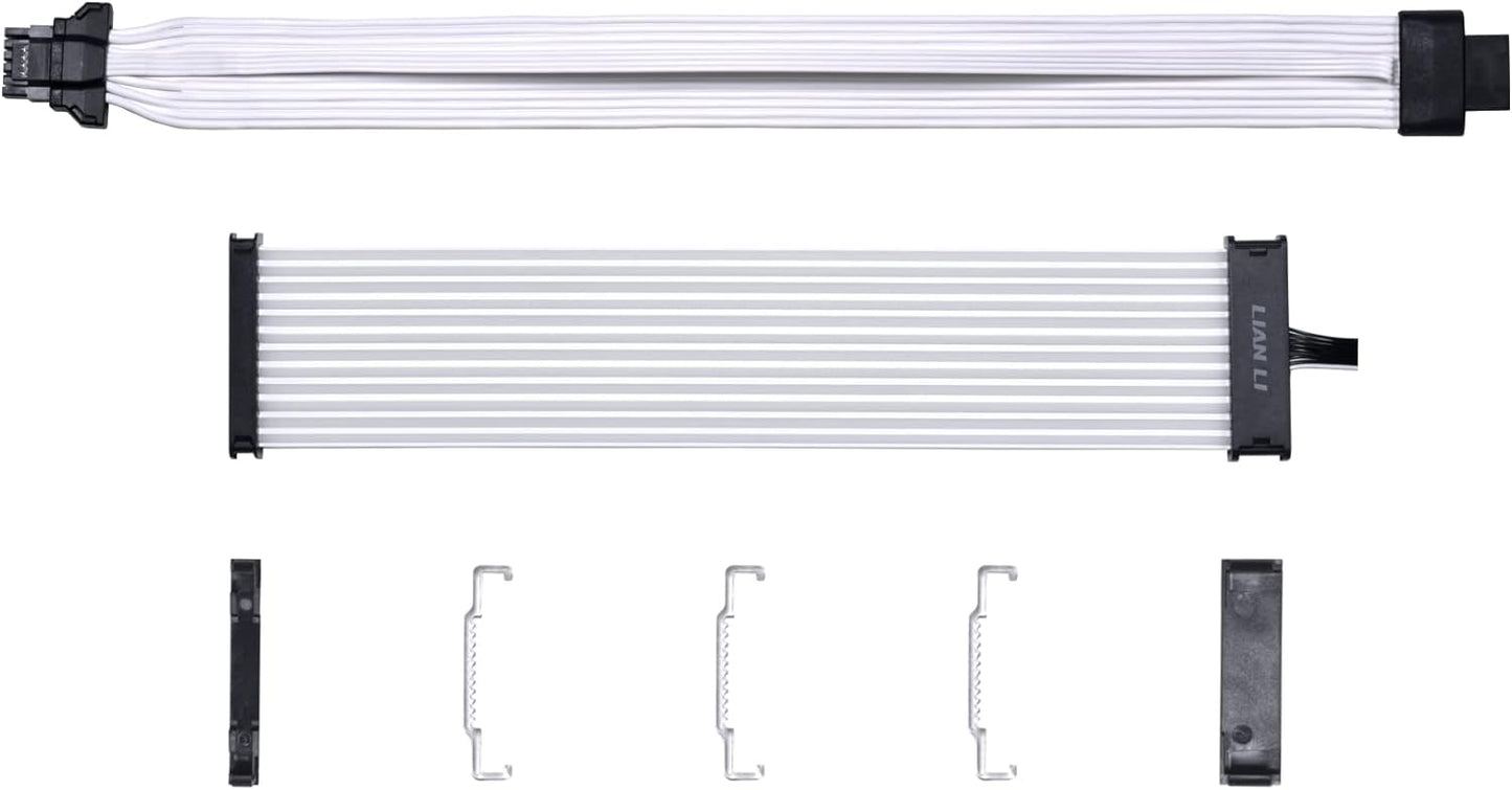 Lian Li Strimer Plus V2 12VHPWR (12+4 To 3x8 Pin) 8 Light Guides ARGB Extension Cable, Strimer-3X8-8PV2