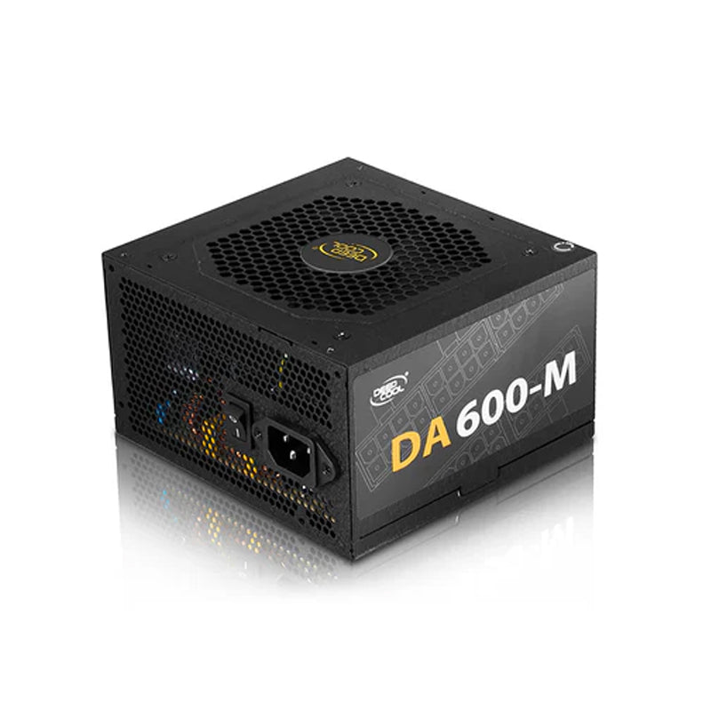 Deepcool DA600-M 80 Plus Bronze certified 600W Power Supply,140mm PWM Silent Fan,DP-BZ-DA600-MFM