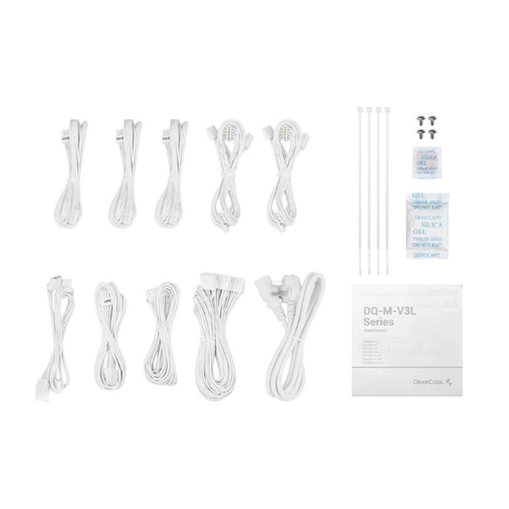 Deepcool DQ850M-V3L, 850 Watt, 80 Plus Gold Fully Modular Power Supply/PSU for Gaming PC White