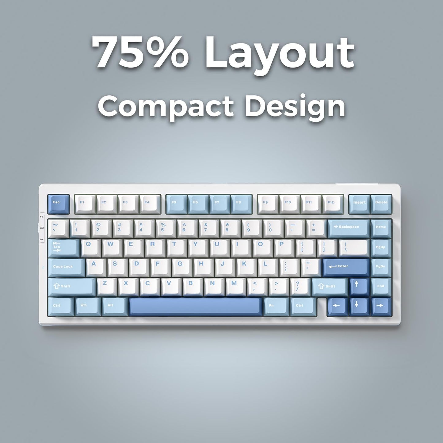 MCHOSE G75-4 PRO BLUE Gasket mount Mechanical RGB Gaming Keyboard,Cabbage TOFU Switch