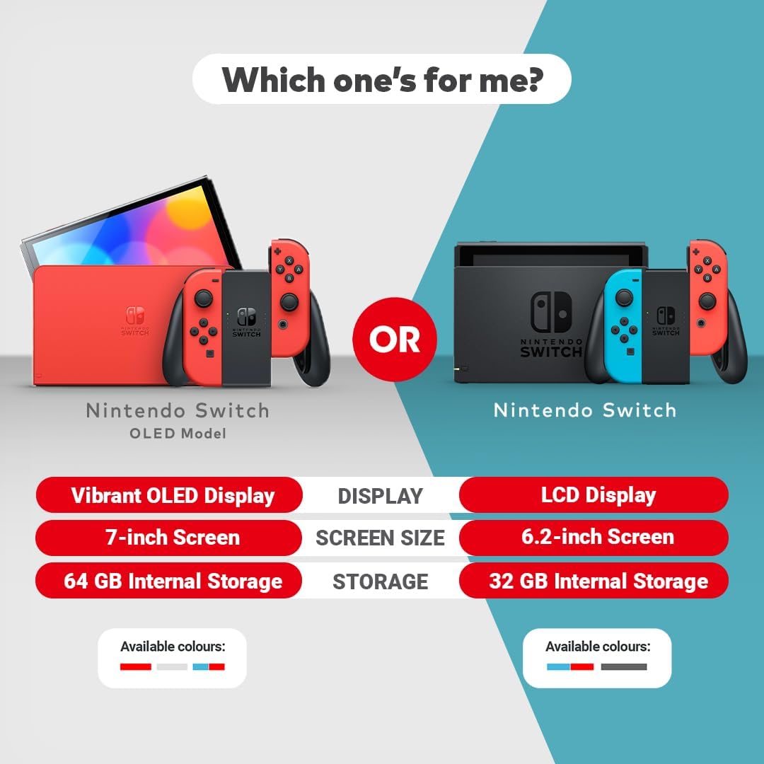 Nintendo Switch OLED Mario Red Edition Console