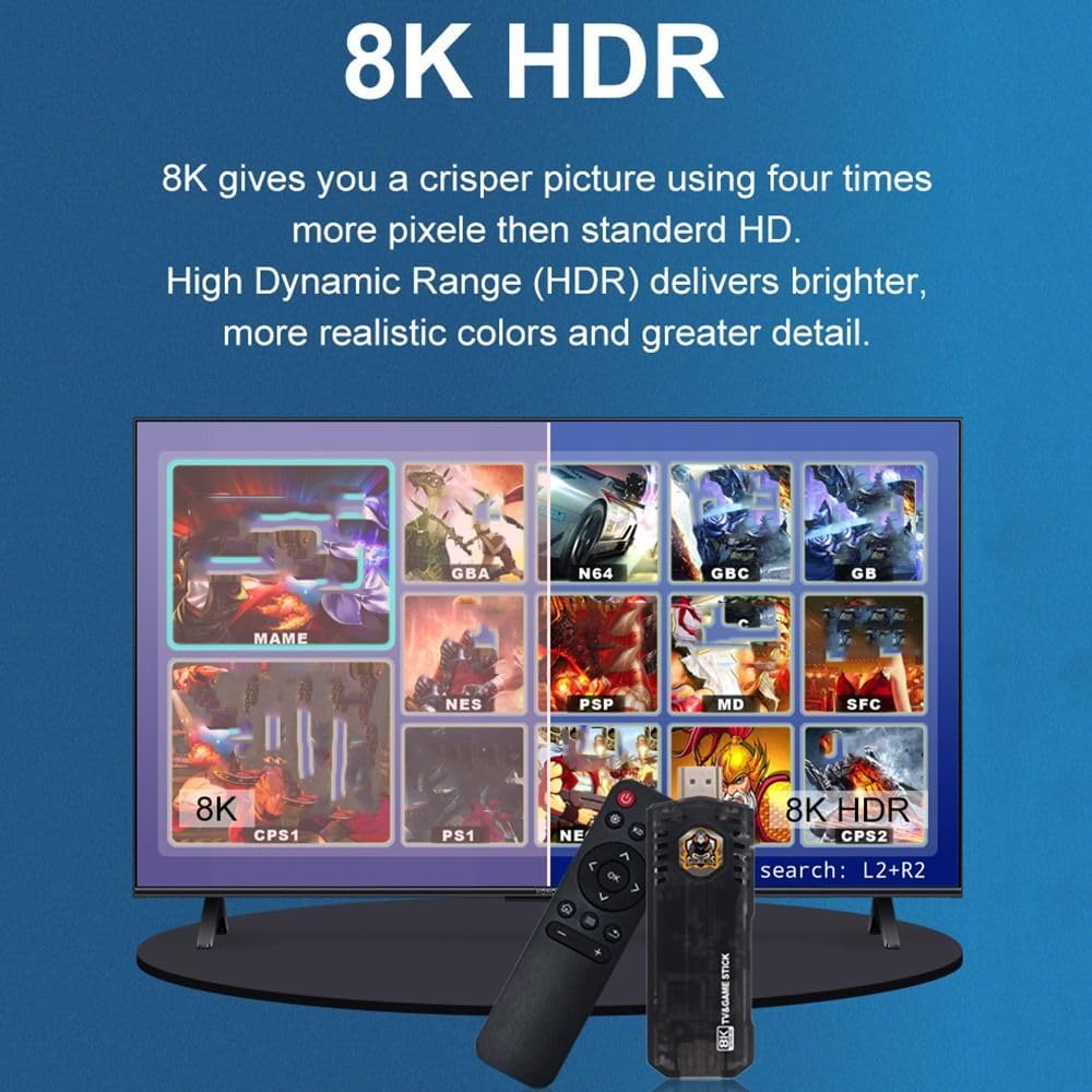 Wireless Controller Android TV Box Game Console Retro Game Stick