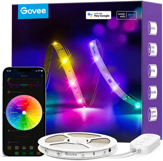 Govee RGBIC Alexa LED Strip Light 16.4ft,