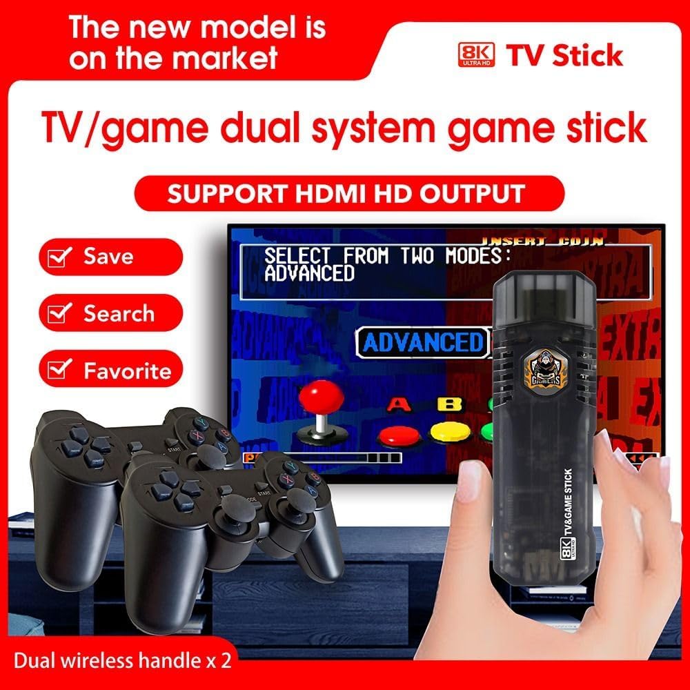 Wireless Controller Android TV Box Game Console Retro Game Stick